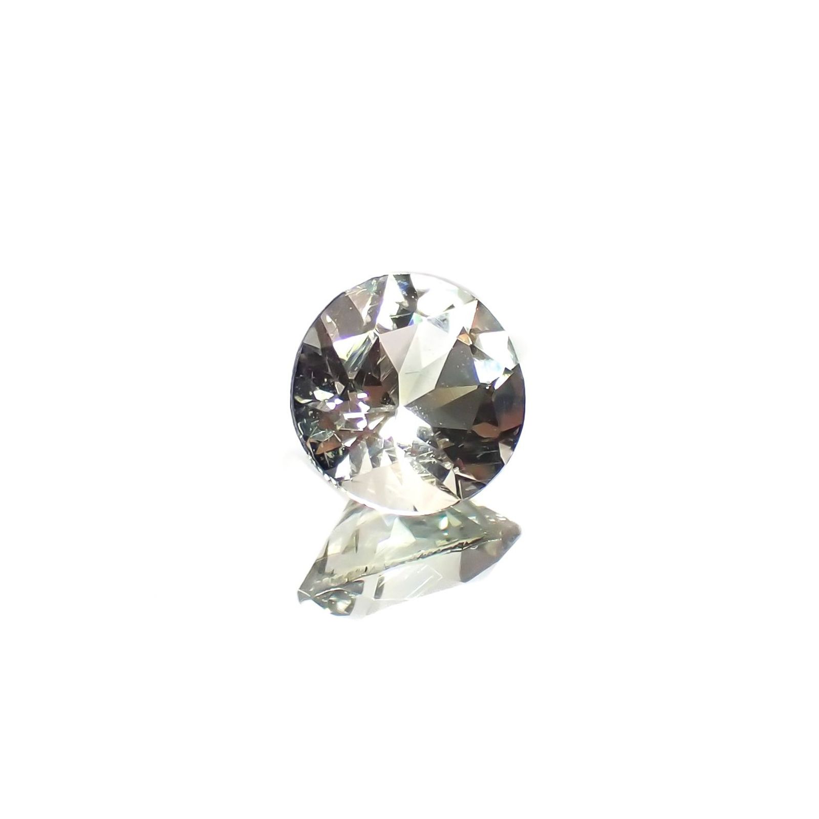 バイカラーオレゴンサンストーン アメリカ・オレゴン州産 0.65ct / 5.9x5.9mm前後 [230220682]