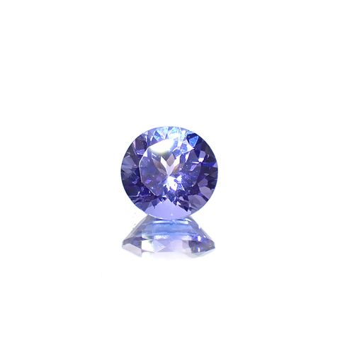 タンザナイト(宝石名タンザナイト)タンザニア産 識別済 1.22ct / 6.8x6.7mm前後 [251031239]