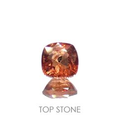 オレンジスピネル(宝石名スピネル)ビルマ/マダガスカル産 0.41ct 識別済[220817513]4.2x4.2mm前後