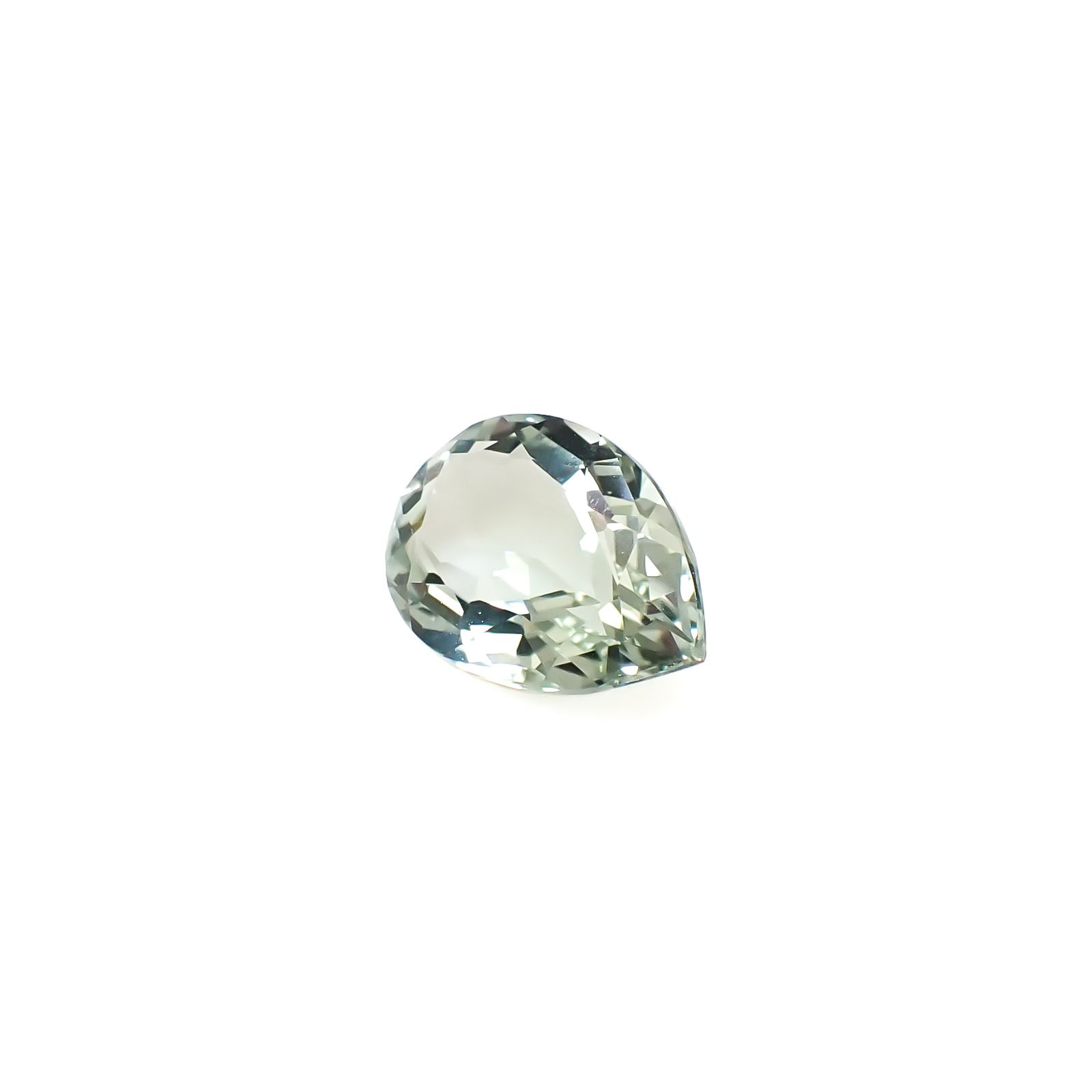 プラシオライト(グリーンアメジスト) ブラジル産 5.44ct [241229570]15x10mm前後