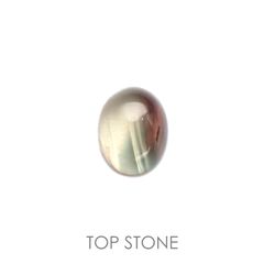 バイカラーアンデシン(宝石名アンデシン)チベット産 2.28ct 識別済[220114686]9.3x7.3mm前後