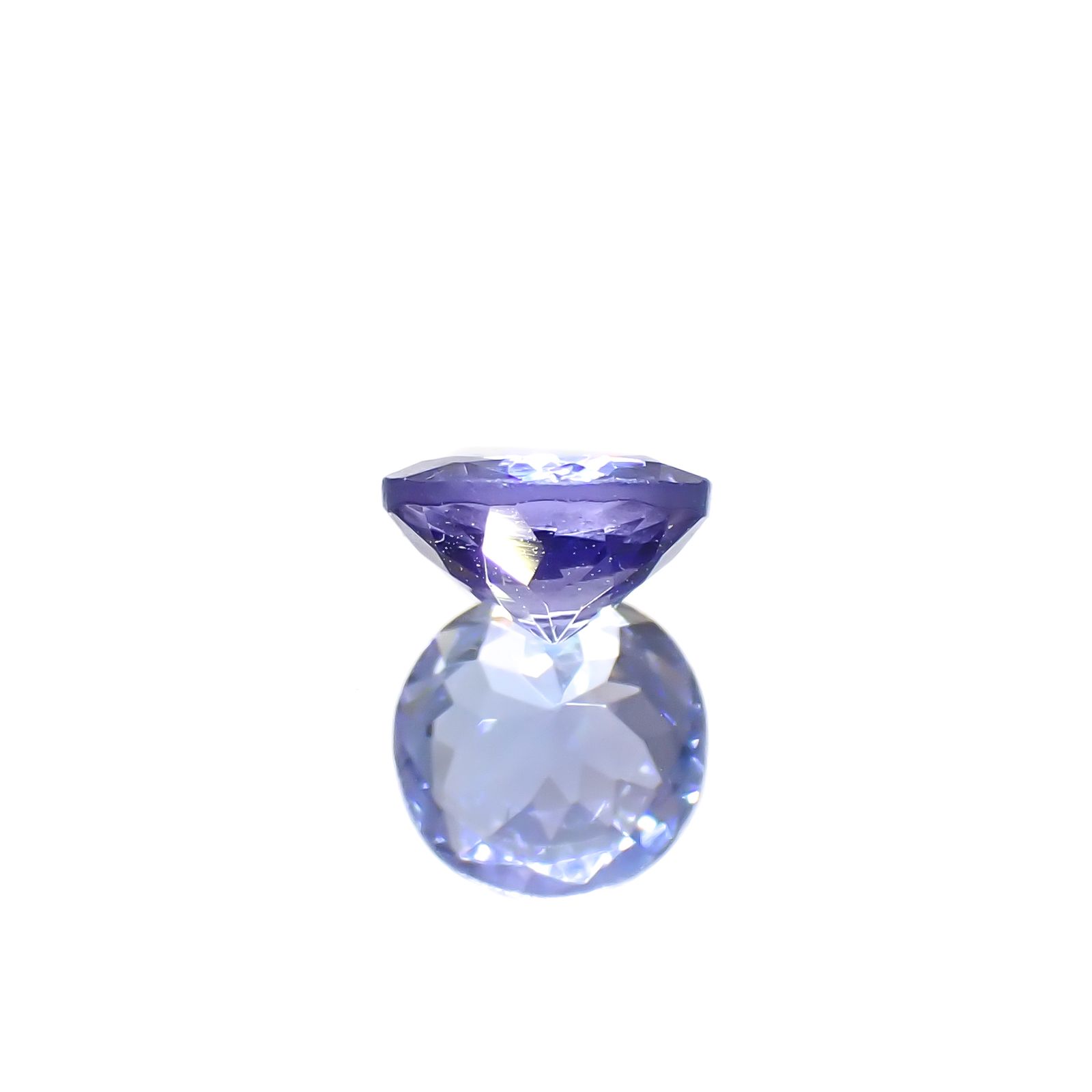 タンザナイト(宝石名タンザナイト)タンザニア産 0.53ct 識別済[240628330]5.1x5.1mm前後