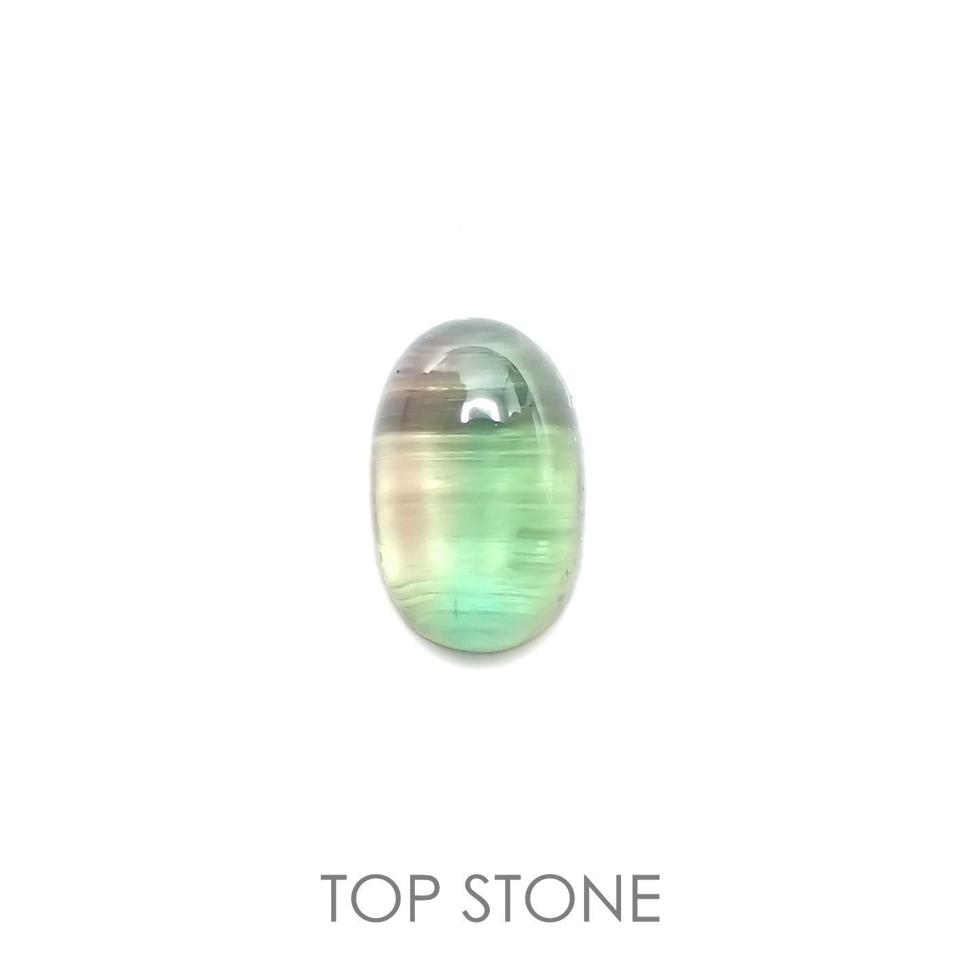 バイカラートルマリンキャッツアイ ブラジル産 0.59ct[221018603]5.7x3.7mm前後
