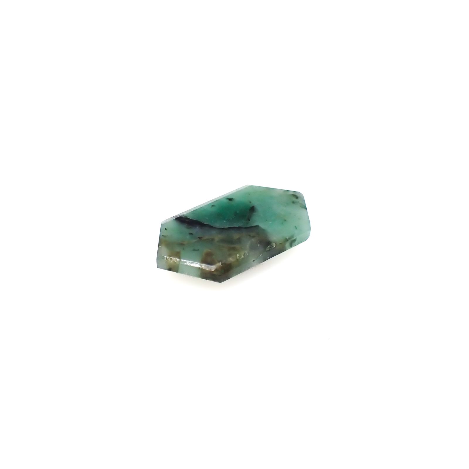 ◇カスタムカット◇エメラルド ブラジル産 3.80ct[240326489]16x8.8mm前後