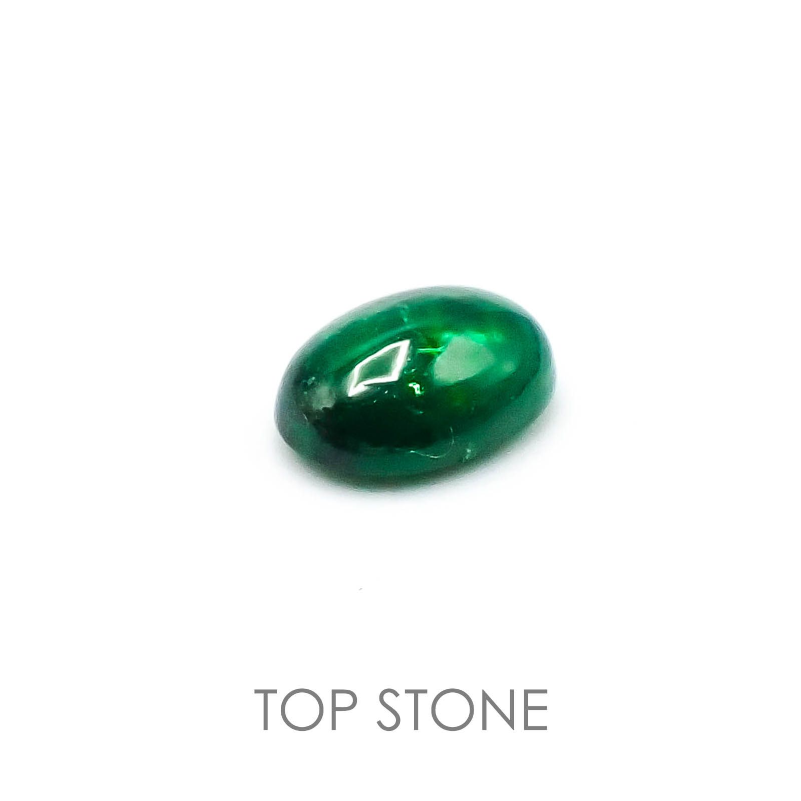 ツァボライト(宝石名グリーン グロッシュラー・ガーネット)タンザニア産 1.06ct 識別済[220717140]7.1x5.2mm前後