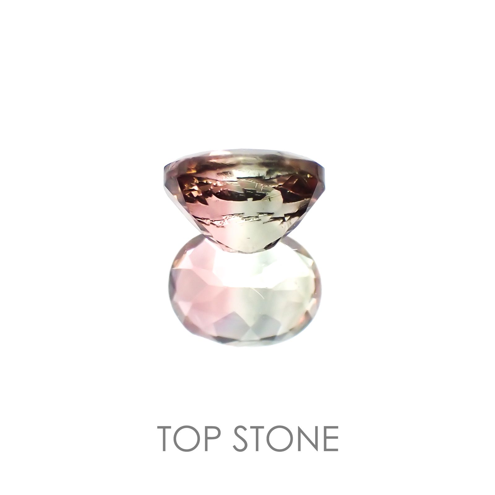 バイカラートルマリン ブラジル産 ルース 0.44ct[20118223]5.1×3.9mm前後