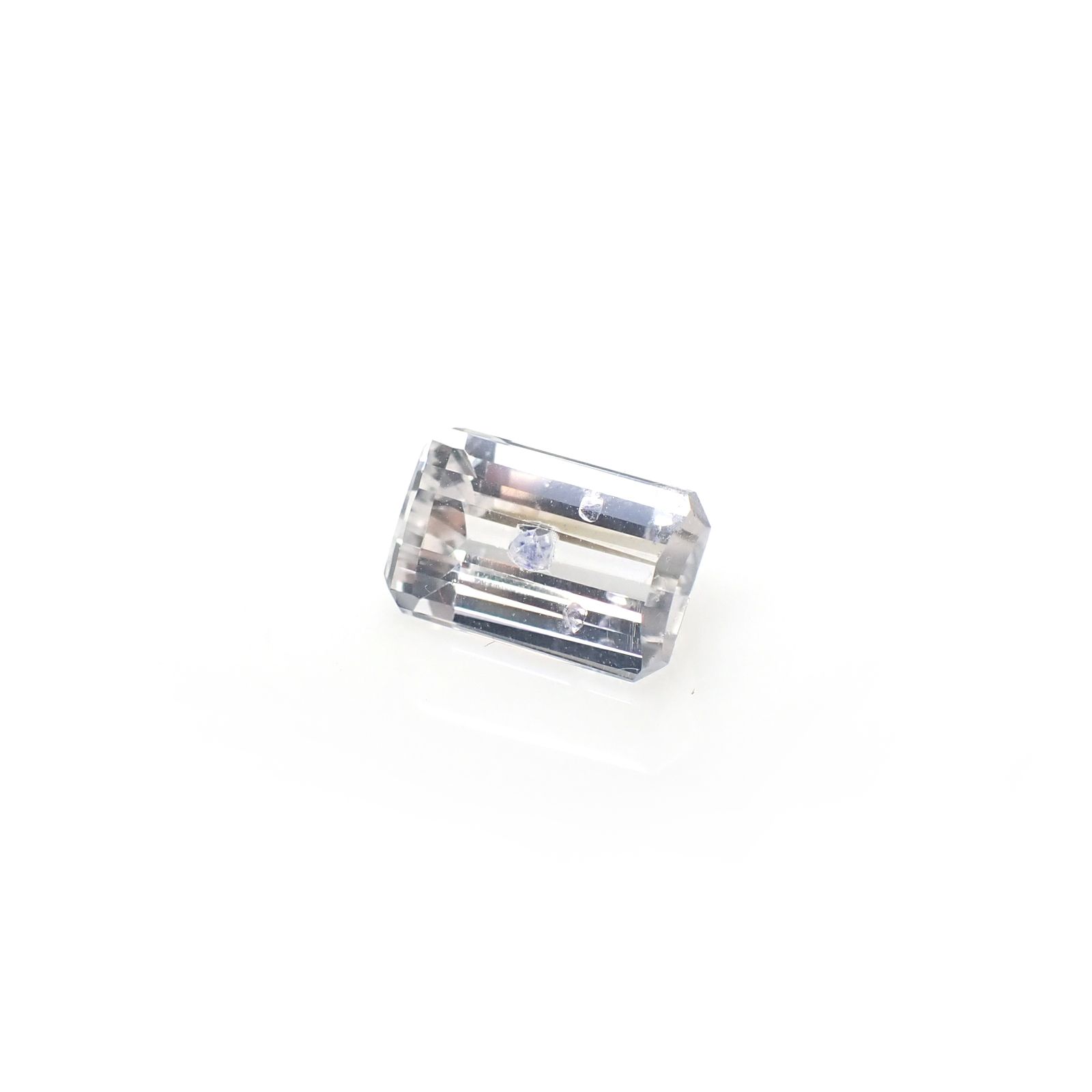 ◇カスタムカット◇フローライトインクォーツ マダガスカル産 3.83ct [250329952]11.2x7.1mm前後