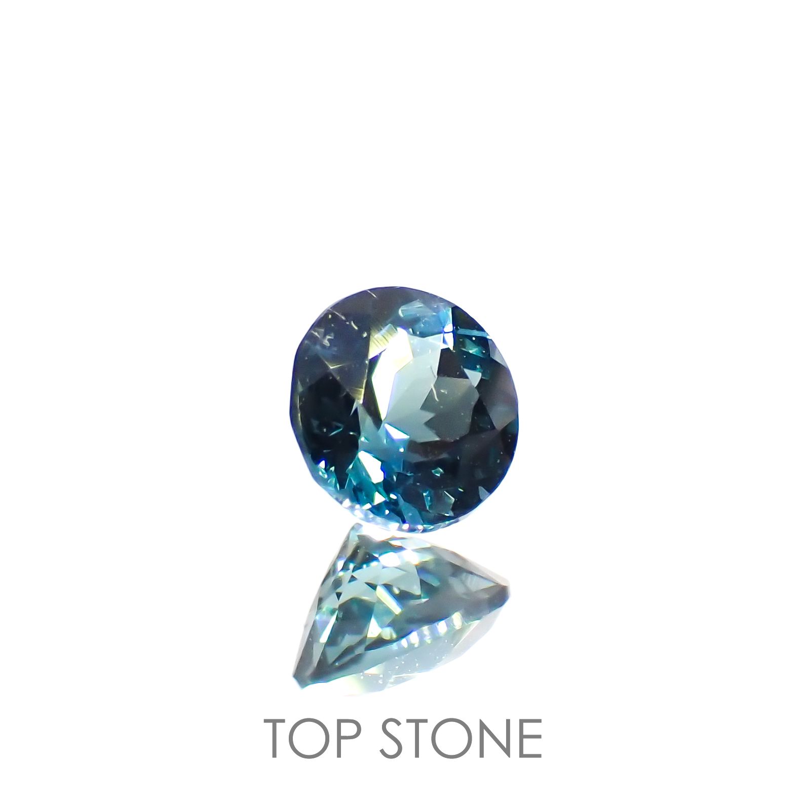 ラグーントルマリン(宝石名トルマリン)アフガニスタン産 0.33ct 識別済[220515844]4.2x4.1mm前後