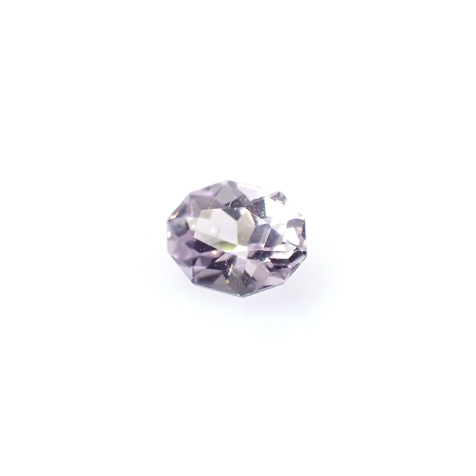 ◇カスタムカット◇アイスラベンダーサファイア(宝石名サファイア)スリランカ/マダガスカル産 0.29ct 識別済[240226285]4.6x3.3mm前後
