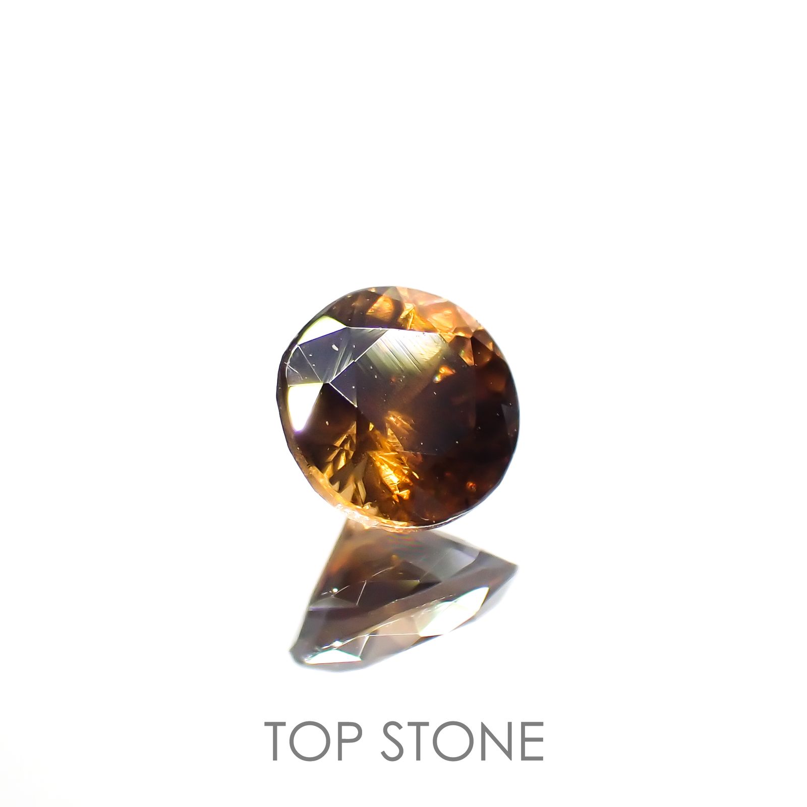 キャシテライト(宝石名キャシテライト)ボリビア産 0.44ct 識別済[221018669]3.9x3.8mm前後