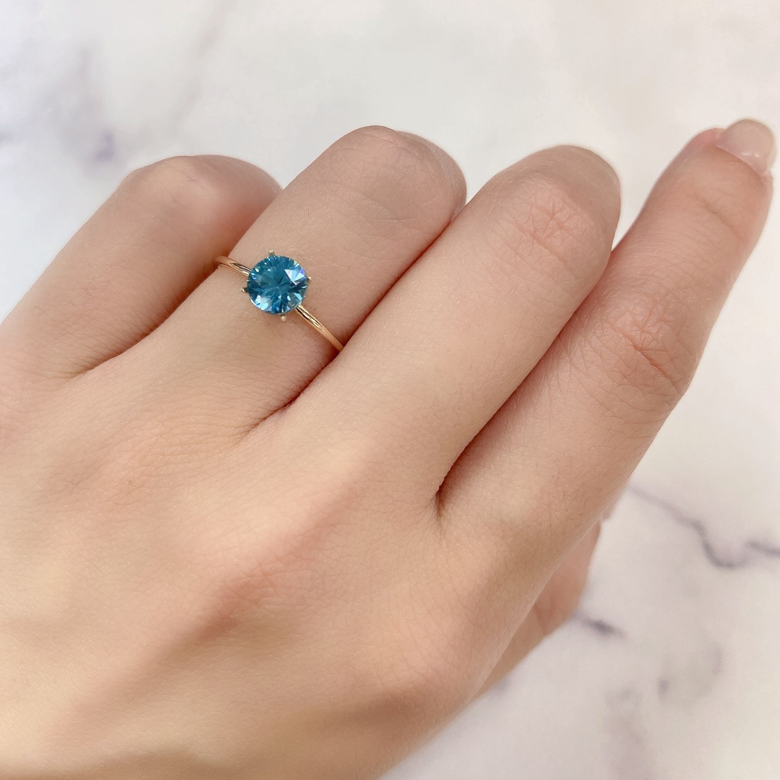 ブルージルコン(宝石名ジルコン) カンボジア産 1.34ct 識別済