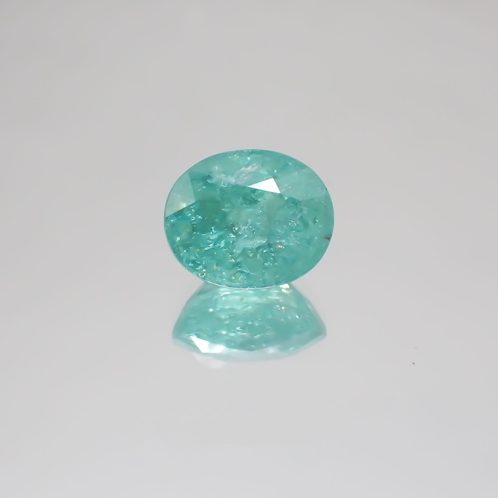 パライバトルマリン モザンビーク産 ルース 2.66ct[21059402]8.9×7.4mm前後
