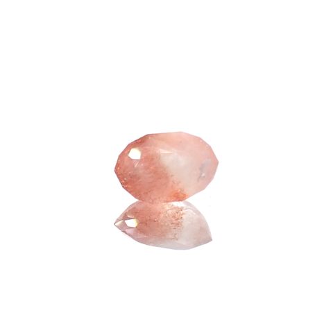 ◇カスタムカット◇ストロベリークォーツ カザフスタン産 1.67ct[240125495]9.3x6.2mm前後
