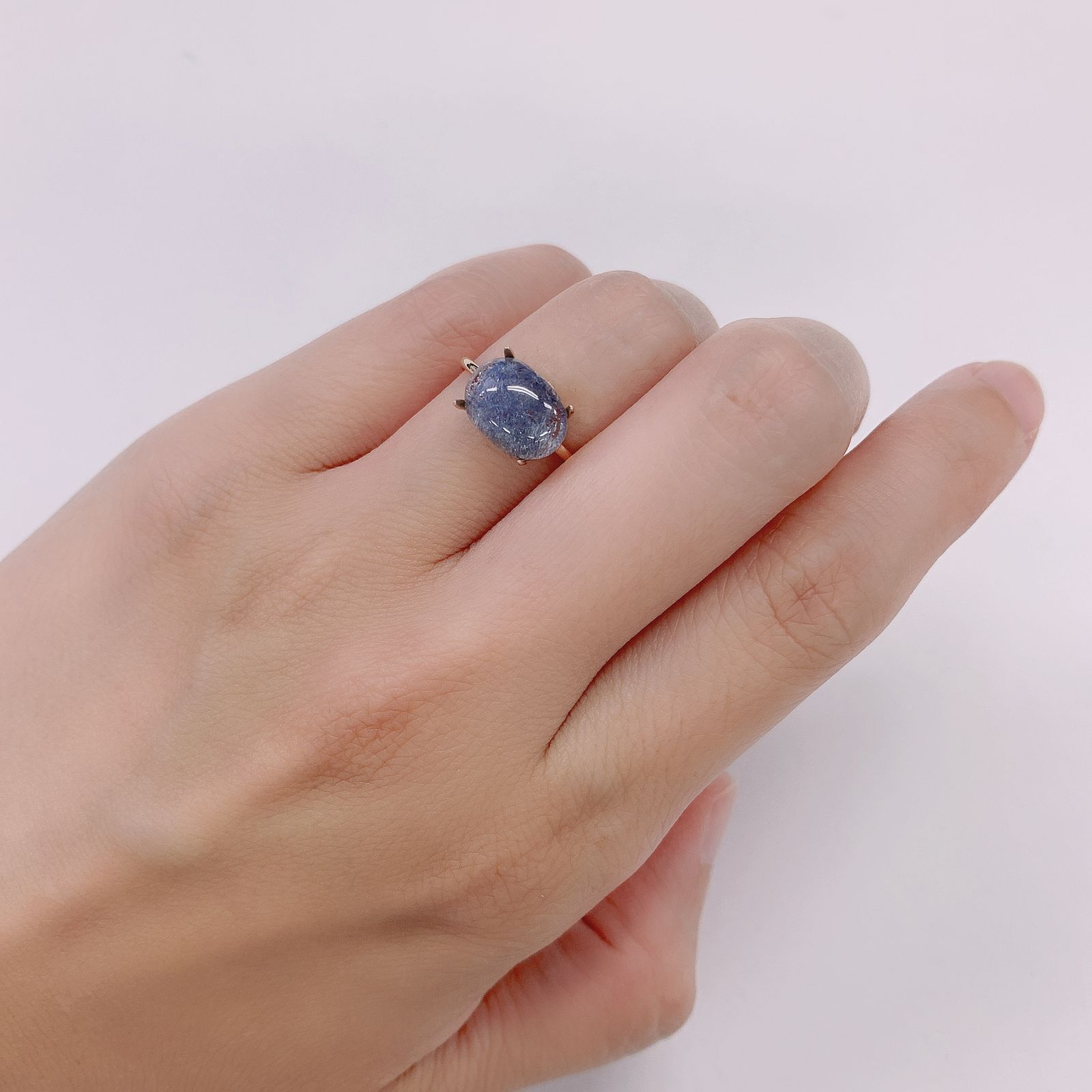 デュモルチェライトインクォーツ ブラジル産 2.30ct[210813183]10.4×7.4mm前後
