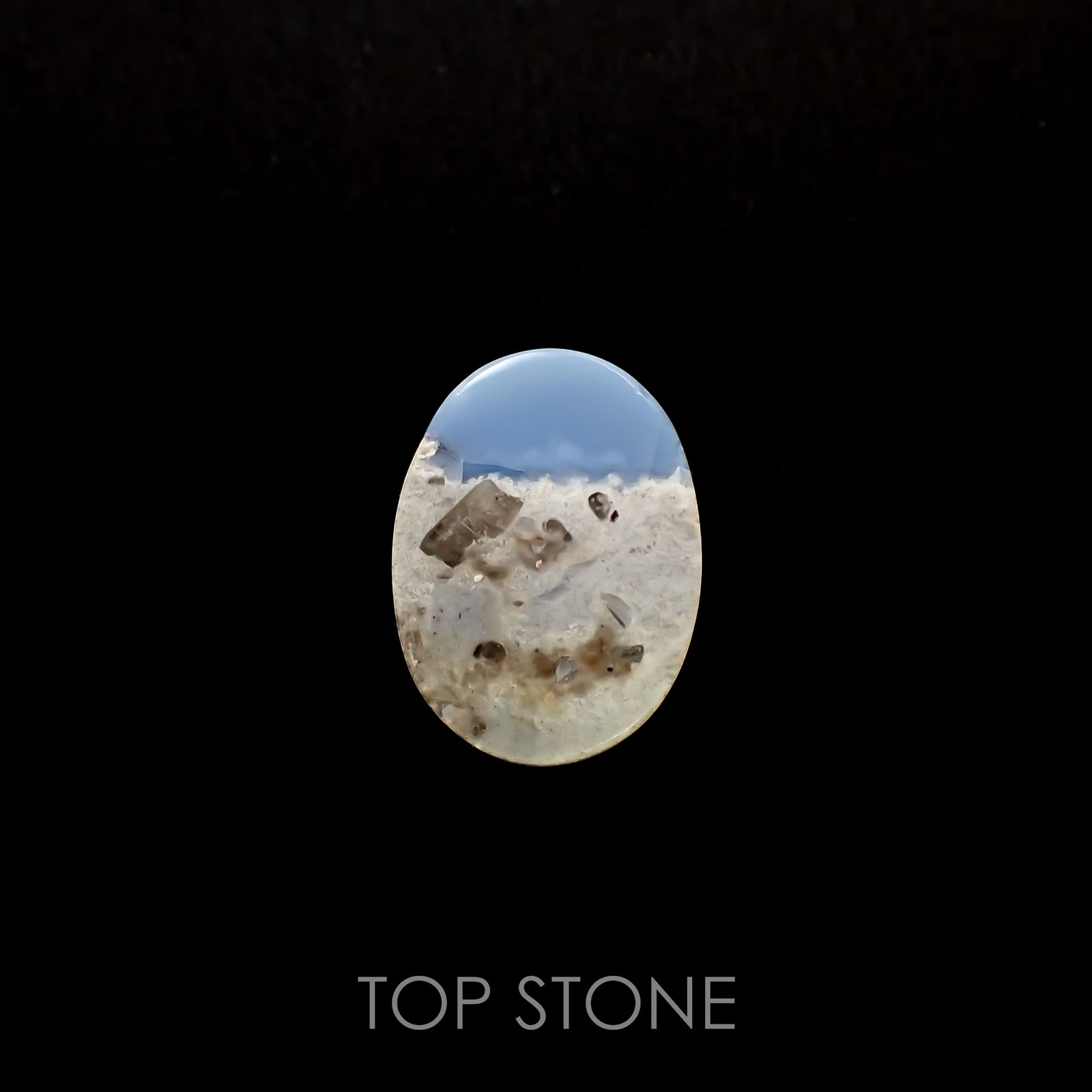 マトリックスブルーオパール アメリカ・オレゴン州産 4.31ct[220917817]13.6x10mm前後