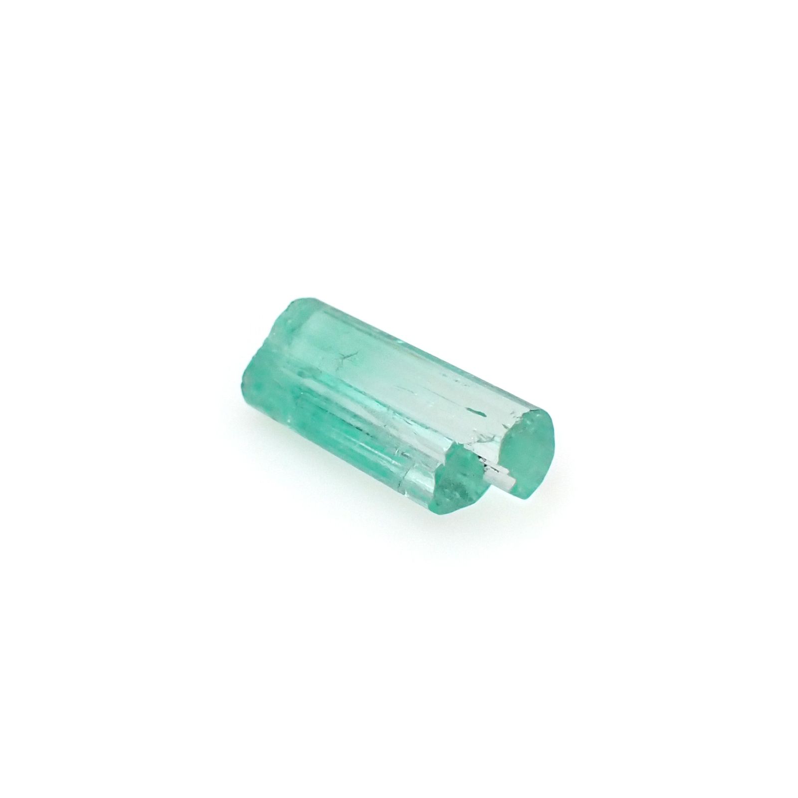 エメラルド柱状結晶 原石 コロンビア産 5.09ct[240427256]15.5x6.3mm前後