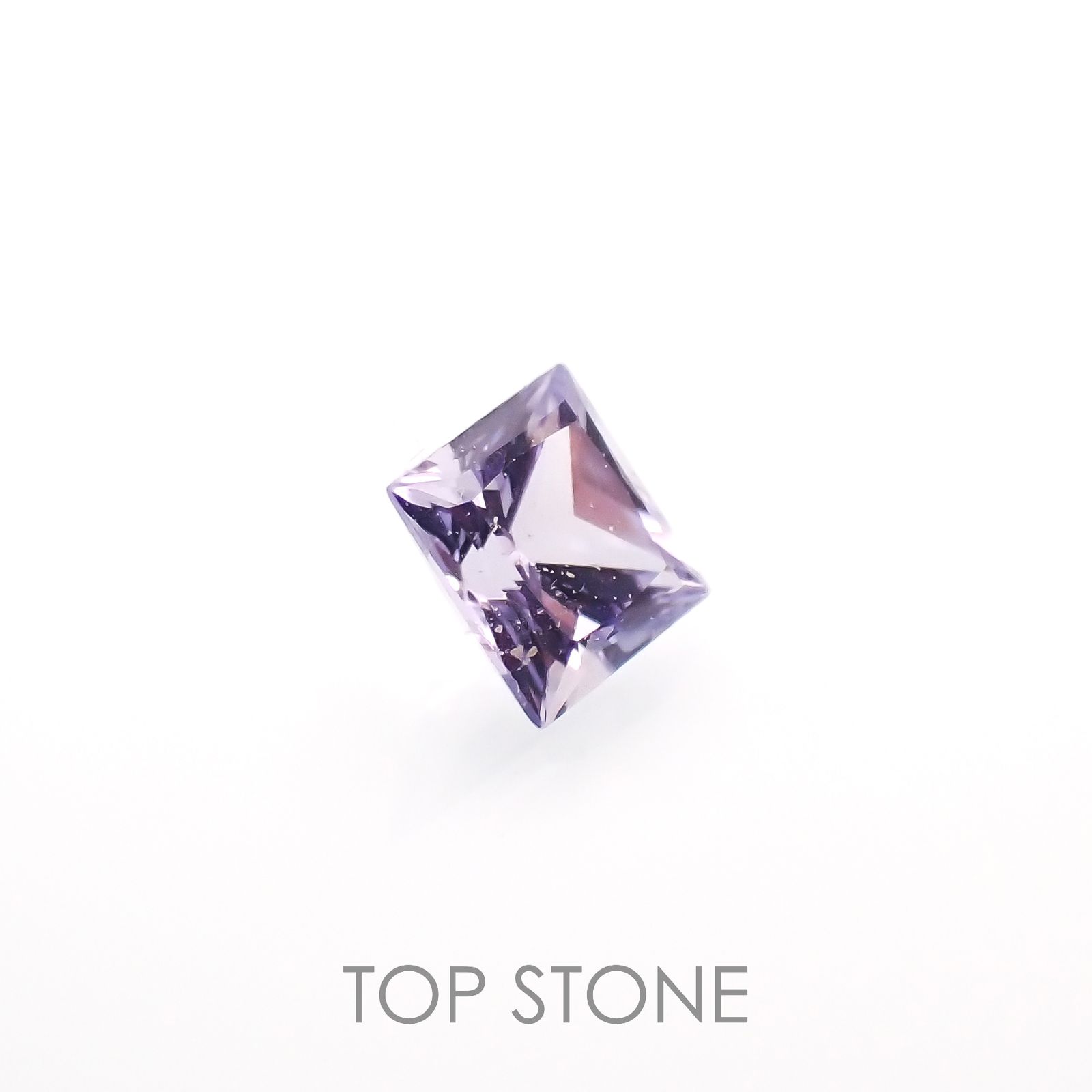 ◇プリンセスカット◇アイスラベンダーサファイア(宝石名サファイア)東アフリカ産 0.14ct 識別済[230120238]2.7x2.7mm前後