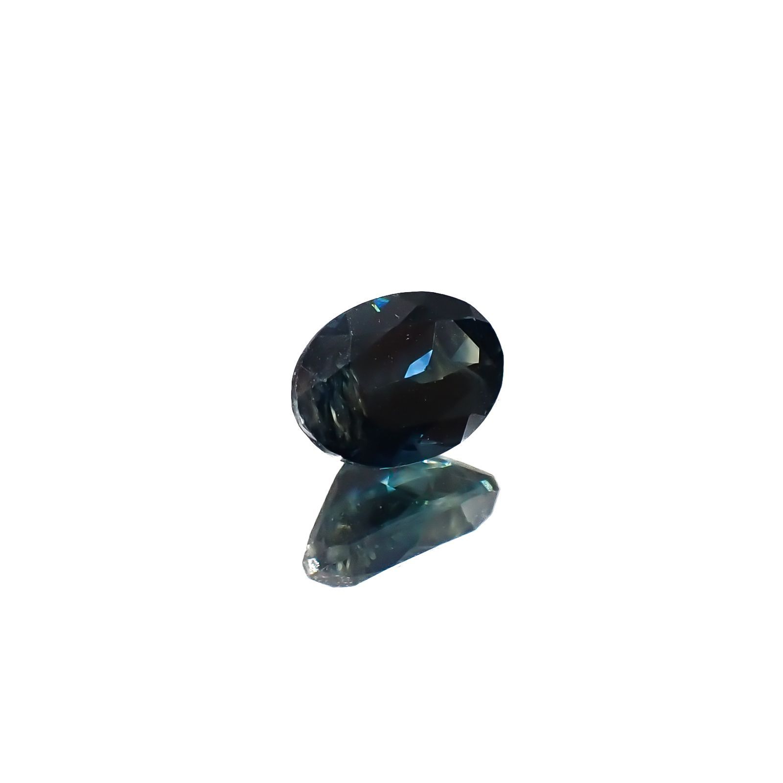 モンタナサファイア(宝石名サファイア)アメリカ・モンタナ州産 1.17ct 識別済[220616649]7.1x5.1mm前後