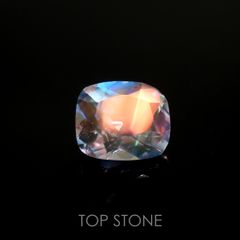 レインボームーンストーン(宝石名ラブラドライト)マダガスカル産 0.6ct 識別済[211113755]6x5.1mm前後