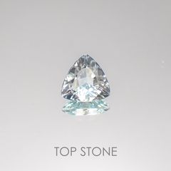 アンブリゴナイト/モンテブラサイト(宝石名モンテブラサイト) マダガスカル産 1.226ct ソ付(日独)[20207393]7.8×7.9mm前後