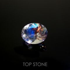 レインボームーンストーン(宝石名ラブラドライト)マダガスカル産 0.64ct 識別済[211113745]6.7x5.3mm前後