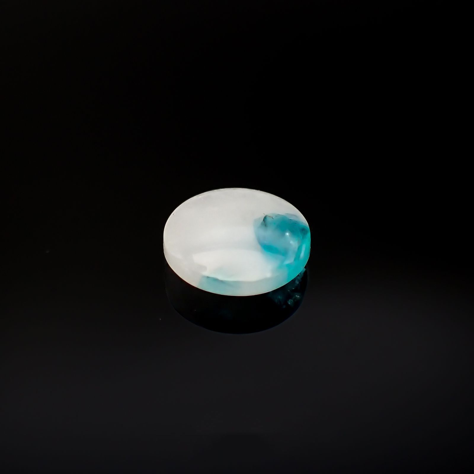 パライバトルマリンインクォーツ ブラジル産 1.87ct[220716919]9.2x9.2mm前後