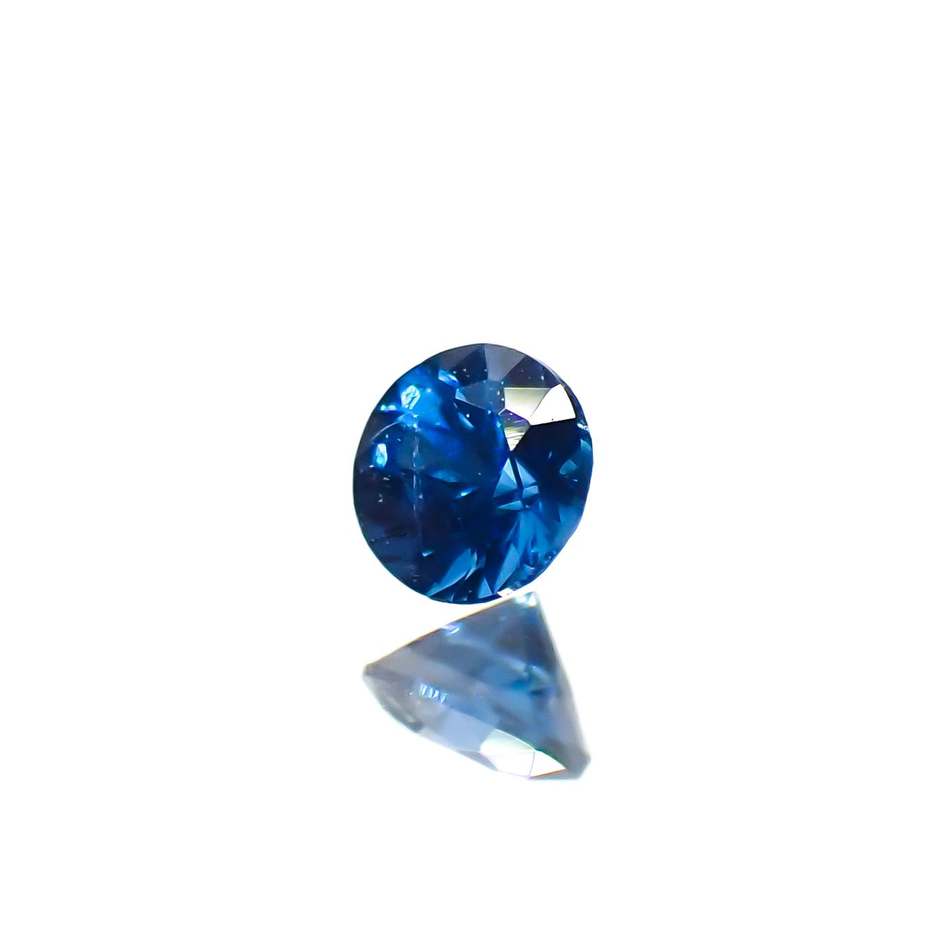 コバルトブルースピネル(宝石名ブルー・スピネル)タンザニア産 0.075ct ソ付(日独)[231225075]2.47x2.56mm前後