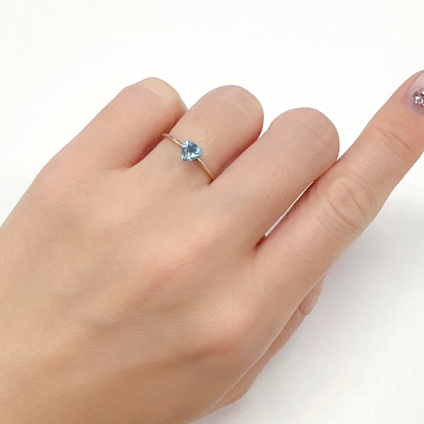 アベンチュリンアクアマリン ブラジル・ミナスジェライス州産 0.39ct[240225999]5x4.9mm前後
