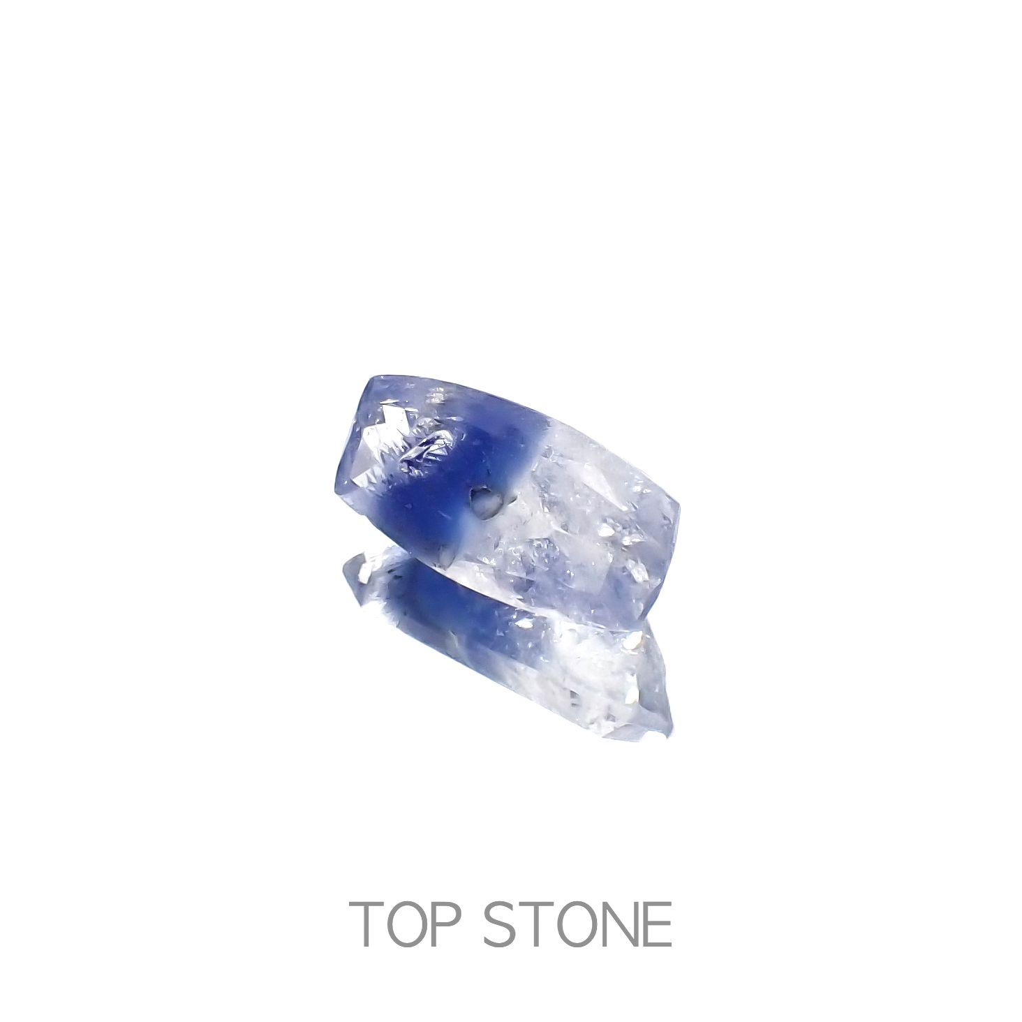 デュモルチェライトインクォーツ ブラジル産 5.16ct[230320874]15.7x7.5mm前後