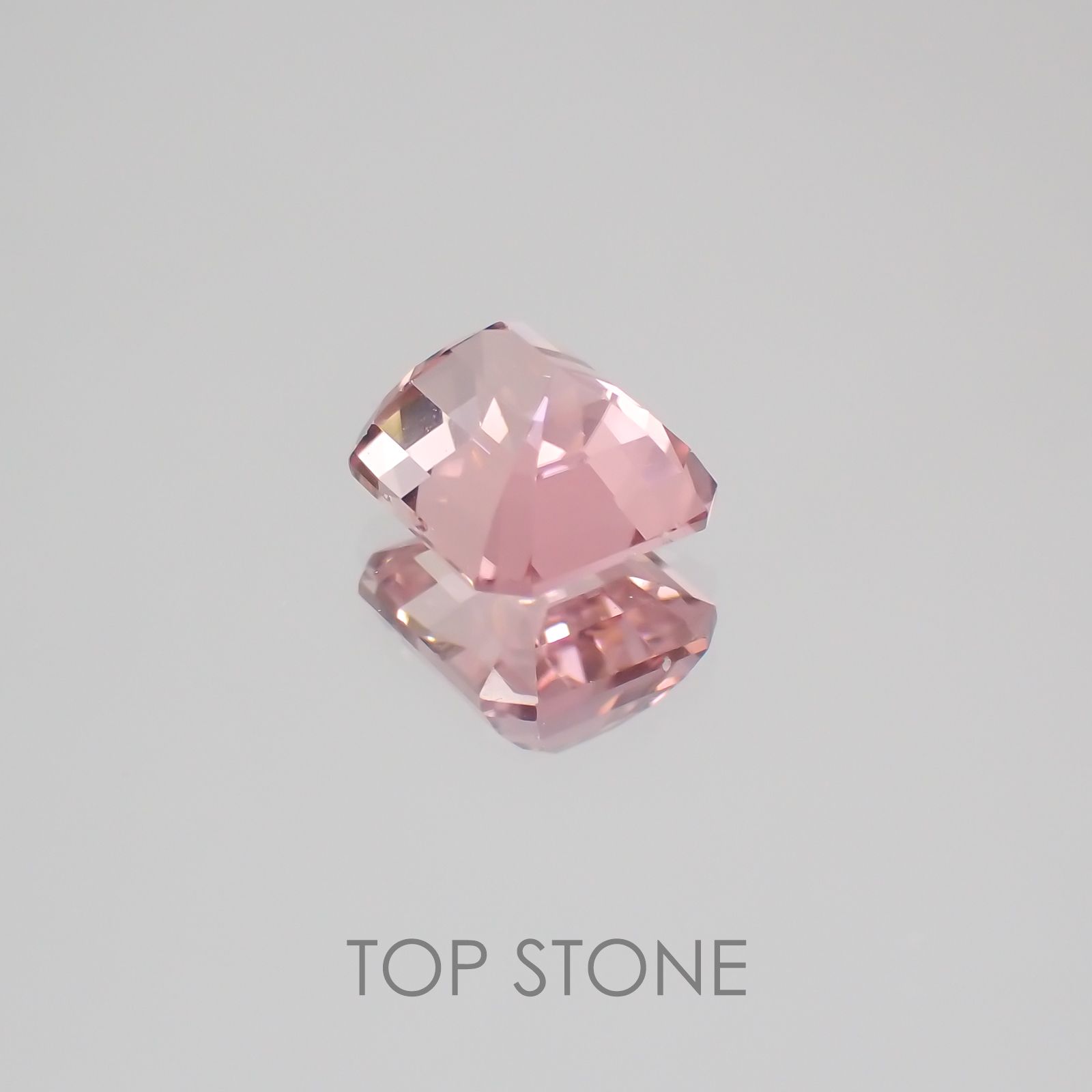 ピンクトルマリン パパラチャカラー(宝石名ピンク・トルマリン) ルワンダ産 1.507ct ソ付(彩珠)[21039971]6.8×6mm前後