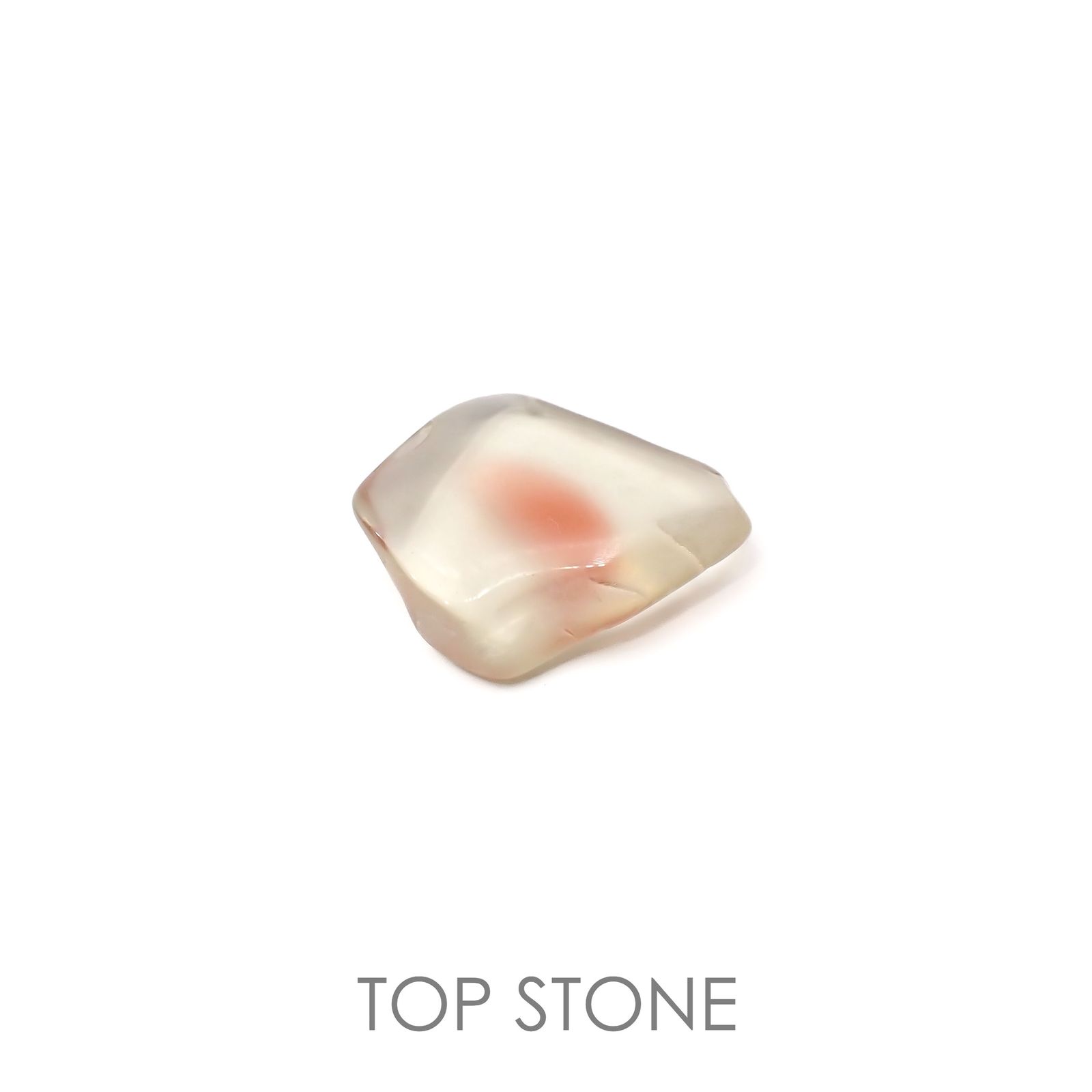 オレゴンサンストーン 原石スライス磨き アメリカ・オレゴン州産 5.78ct[220918003]16.5x14.1mm前後