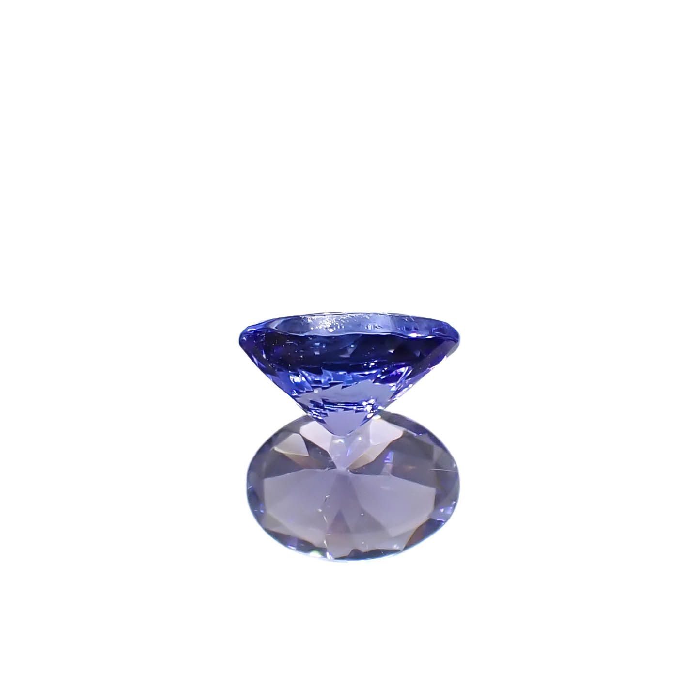 タンザナイト(宝石名タンザナイト)タンザニア産 0.69ct 識別済[240627891]6.7x4.9mm前後