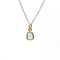 ◇K18仕様◇スライスダイヤモンド ペンダントトップ/チャーム(※チェーン別売り) [250229877]5.6x4.9mm前後