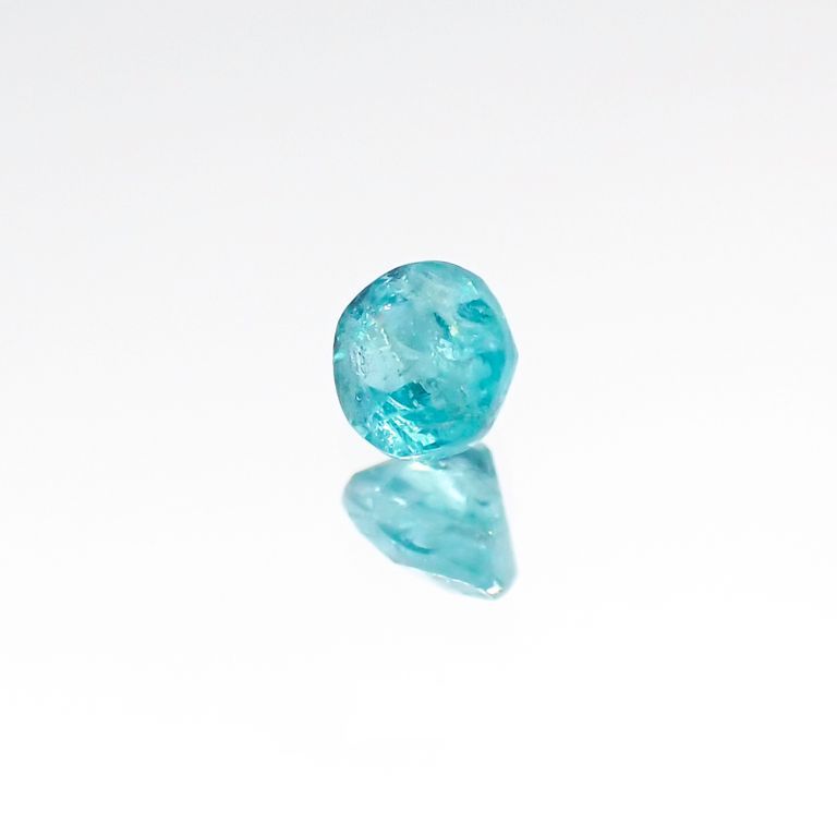 パライバトルマリン(宝石名トルマリン/別名パライバ・トルマリン) ブラジル・パライバ州バターリャ鉱山産 0.095ct 識別済[20096245]2.6×2.6mm前後