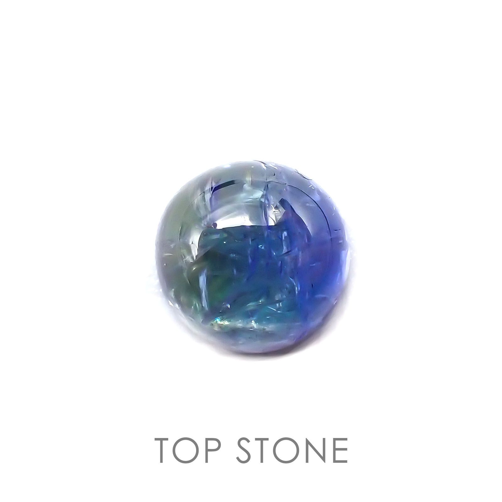 バイカラータンザナイト(ゾイサイト) 非加熱 タンザニア産 ルース 3.05ct[21018527]8.1×8mm前後