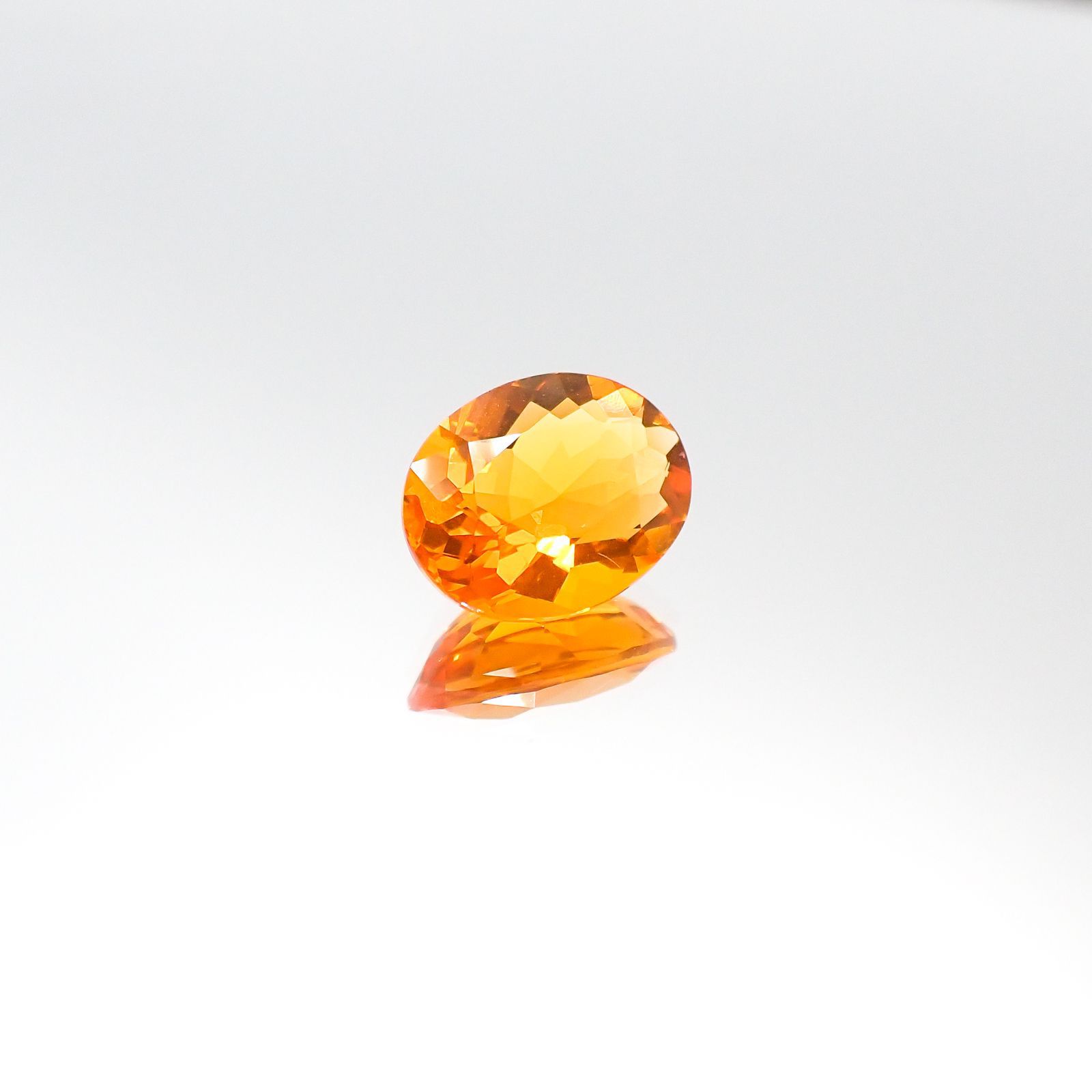 ファイヤーオパール(宝石名ファイヤー・オパール)メキシコ産 1.24ct 識別済[231023914]9x7.2mm前後
