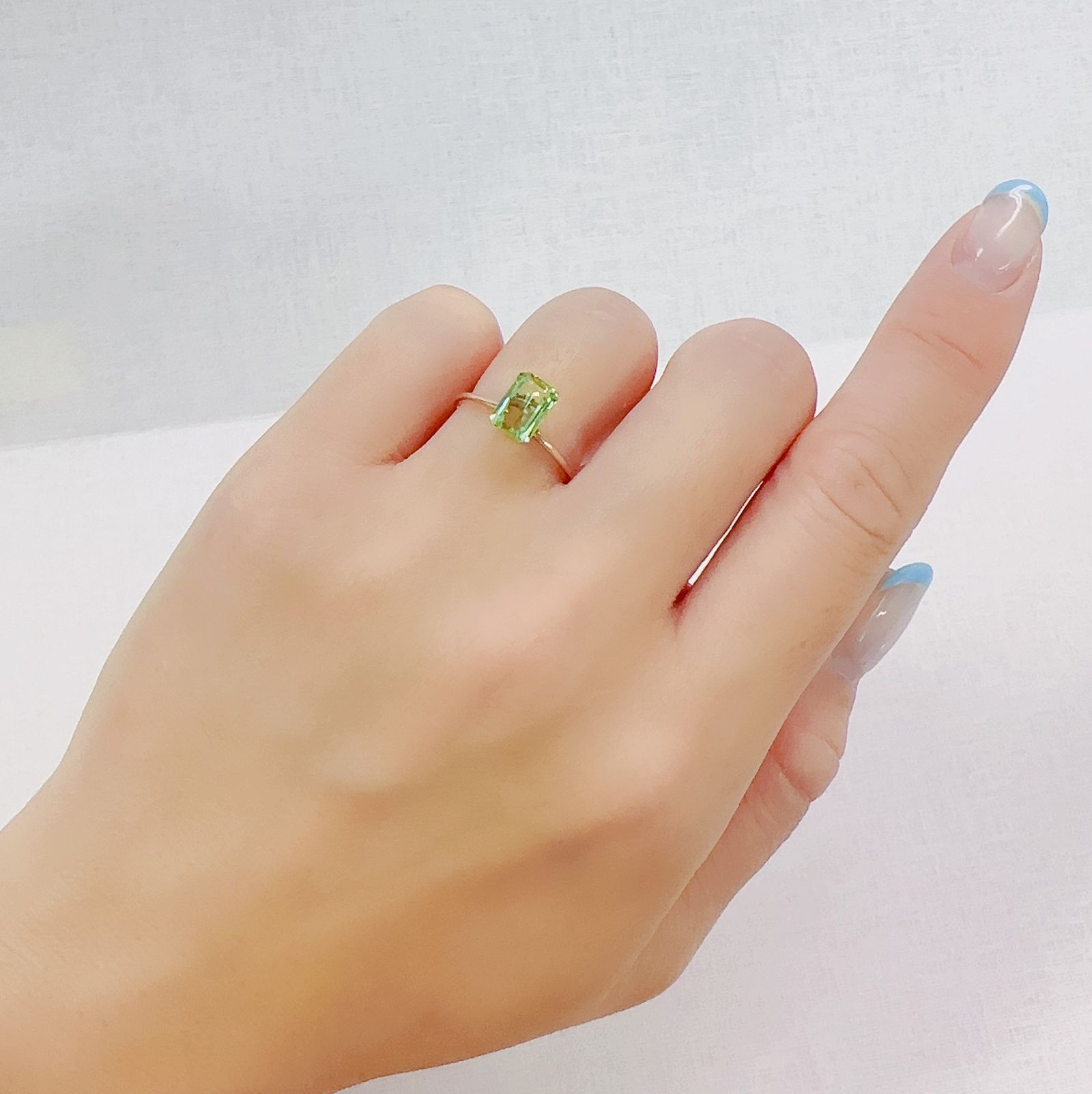 ミントガーネット(宝石名グリーン グロッシュラー・ガーネット)タンザニア・メレラニ鉱山産 1.27ct 識別済[230522258]7.6x5.2mm前後