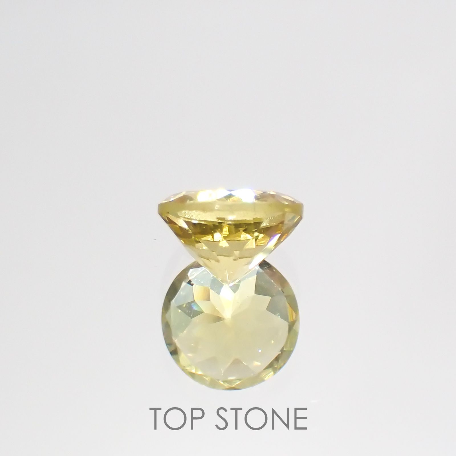 レモンイエローアパタイト(宝石名アパタイト)メキシコ産 1.40ct 識別済[220115470]7x7mm前後