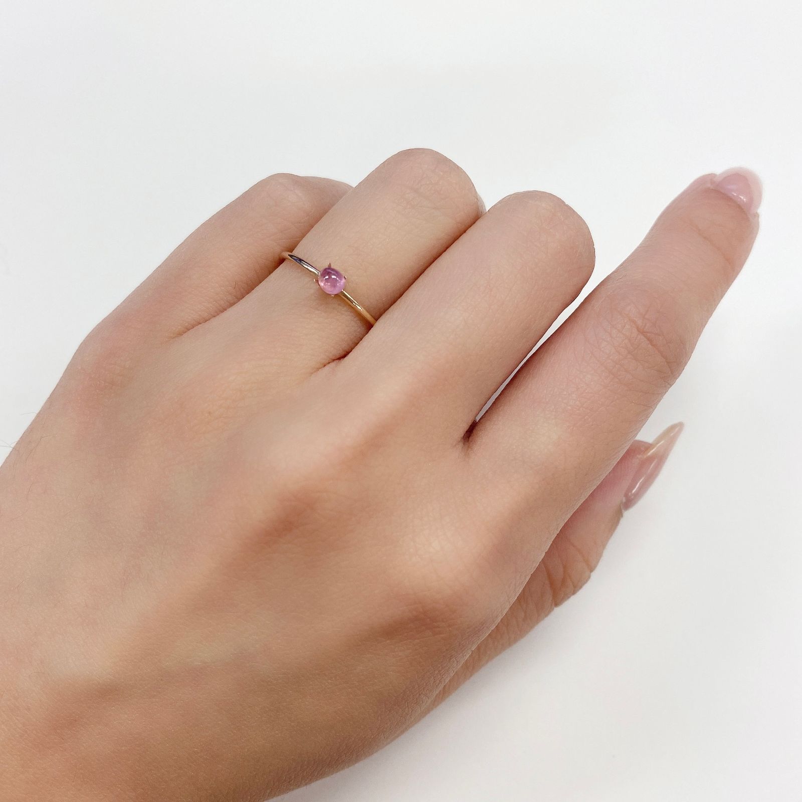 ペツォッタイト(ラズベリル) マダガスカル産 ルース 0.23ct[210511130]3.7×3.1mm前後