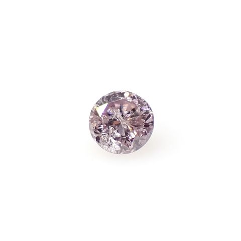 ピンクダイヤモンド(宝石名ダイアモンド I-1/FANCY LIGHT PINK) 0.130ct ソ付(CGL)[240928976]3.09x3.12mm前後