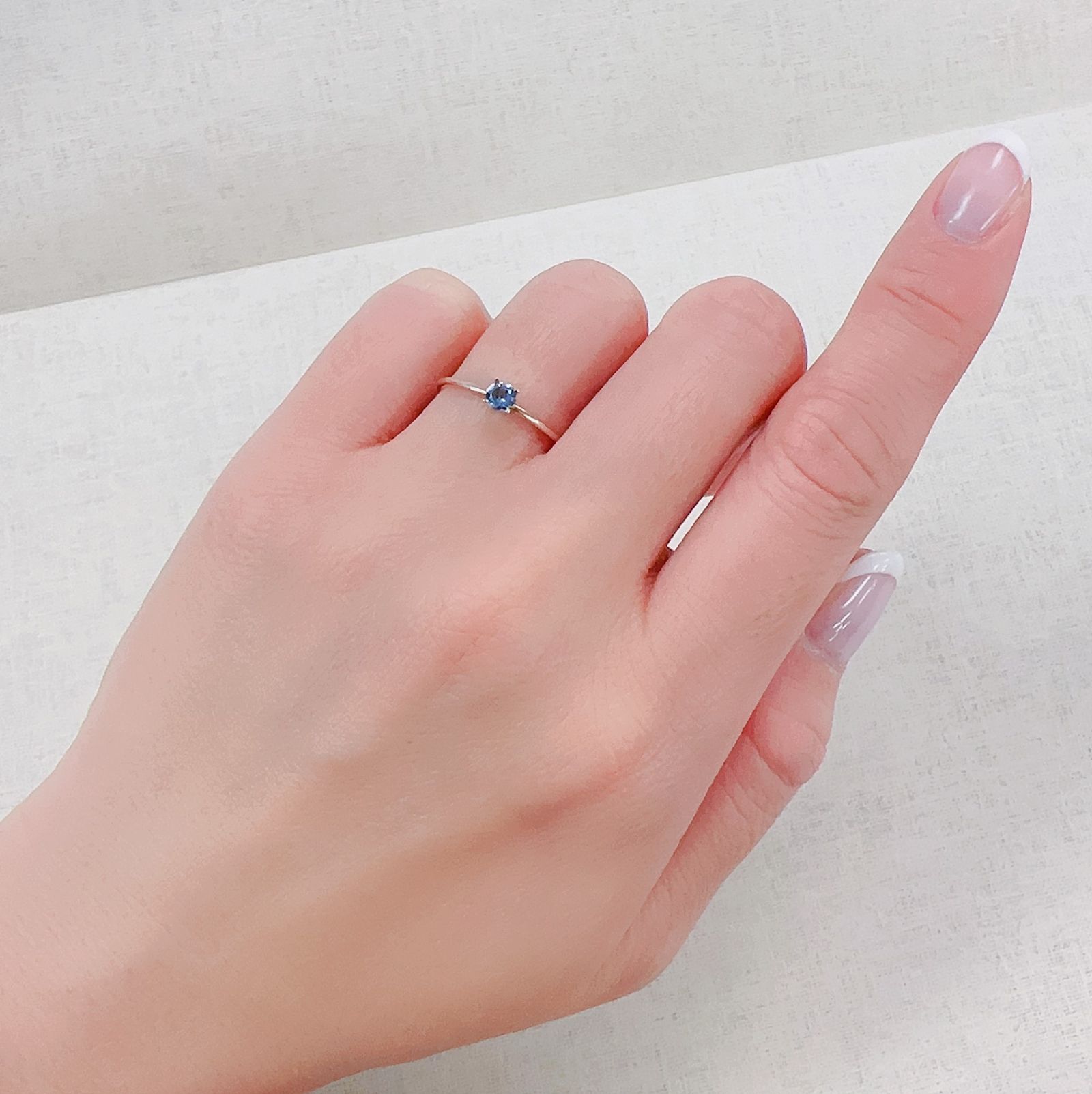 サンタマリアアクアマリン(宝石名アクアマリン)ブラジル産 0.15ct 識別済[230421852]3.5x3.5mm前後