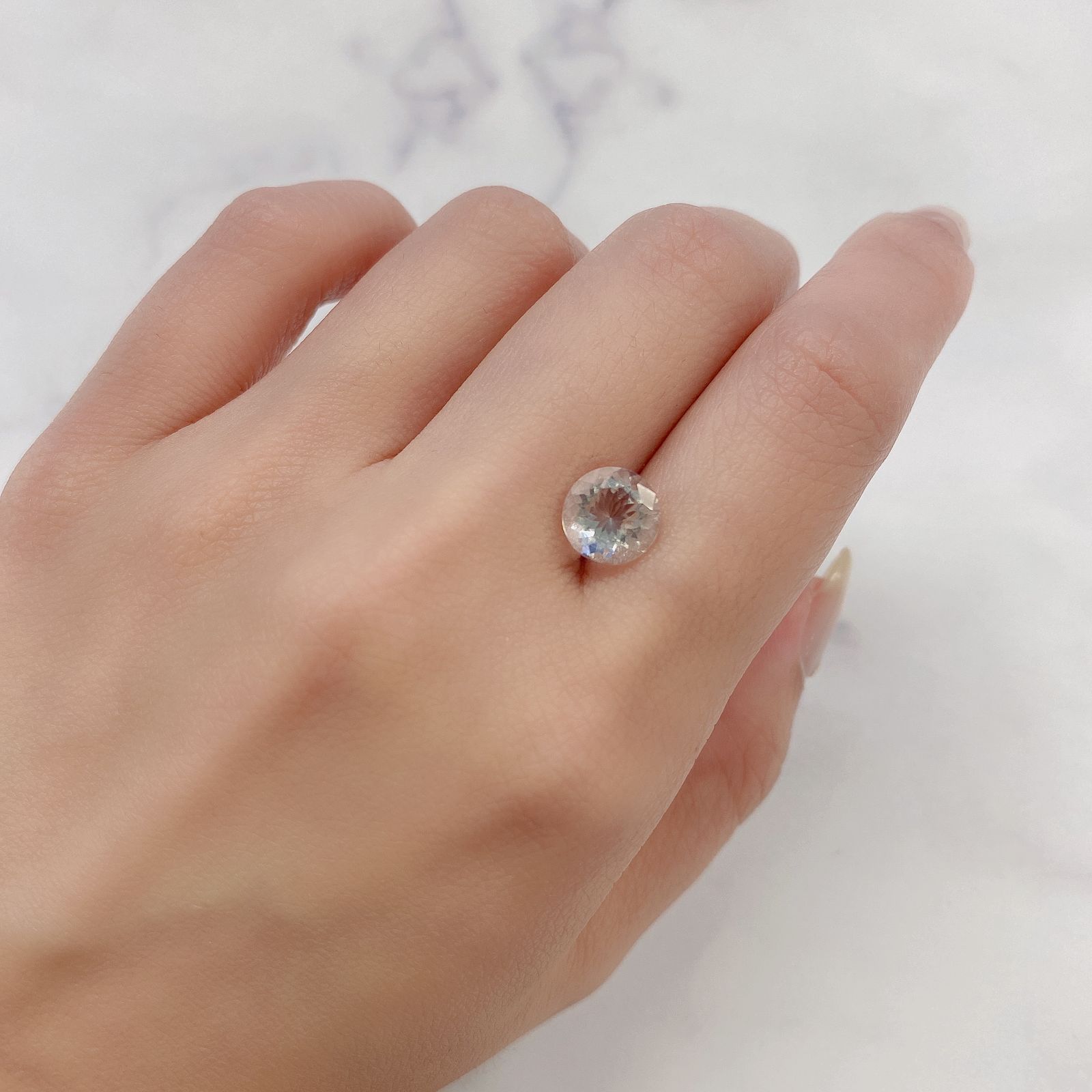 ハイアライトオパール(宝石名オパール)メキシコ産 1.661ct ソ付(彩珠)[230522213]8.4x8.4mm前後