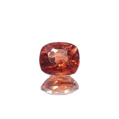 オレンジスピネル(宝石名スピネル)ビルマ/マダガスカル産 0.93ct 識別済[220817508]6.1x5.4mm前後