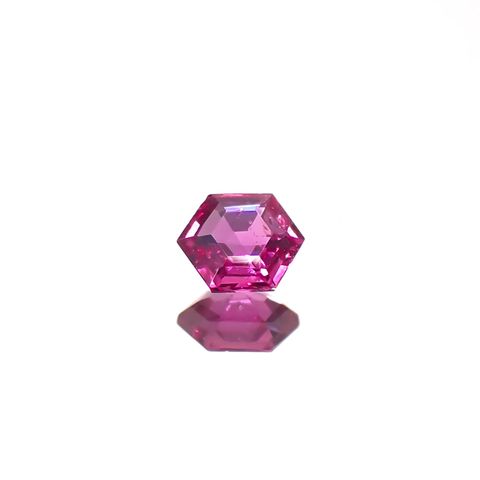 ◇ヘキサゴンカット◇ルビー 非加熱 モザンビーク産 0.13ct[240427105]3x3mm前後