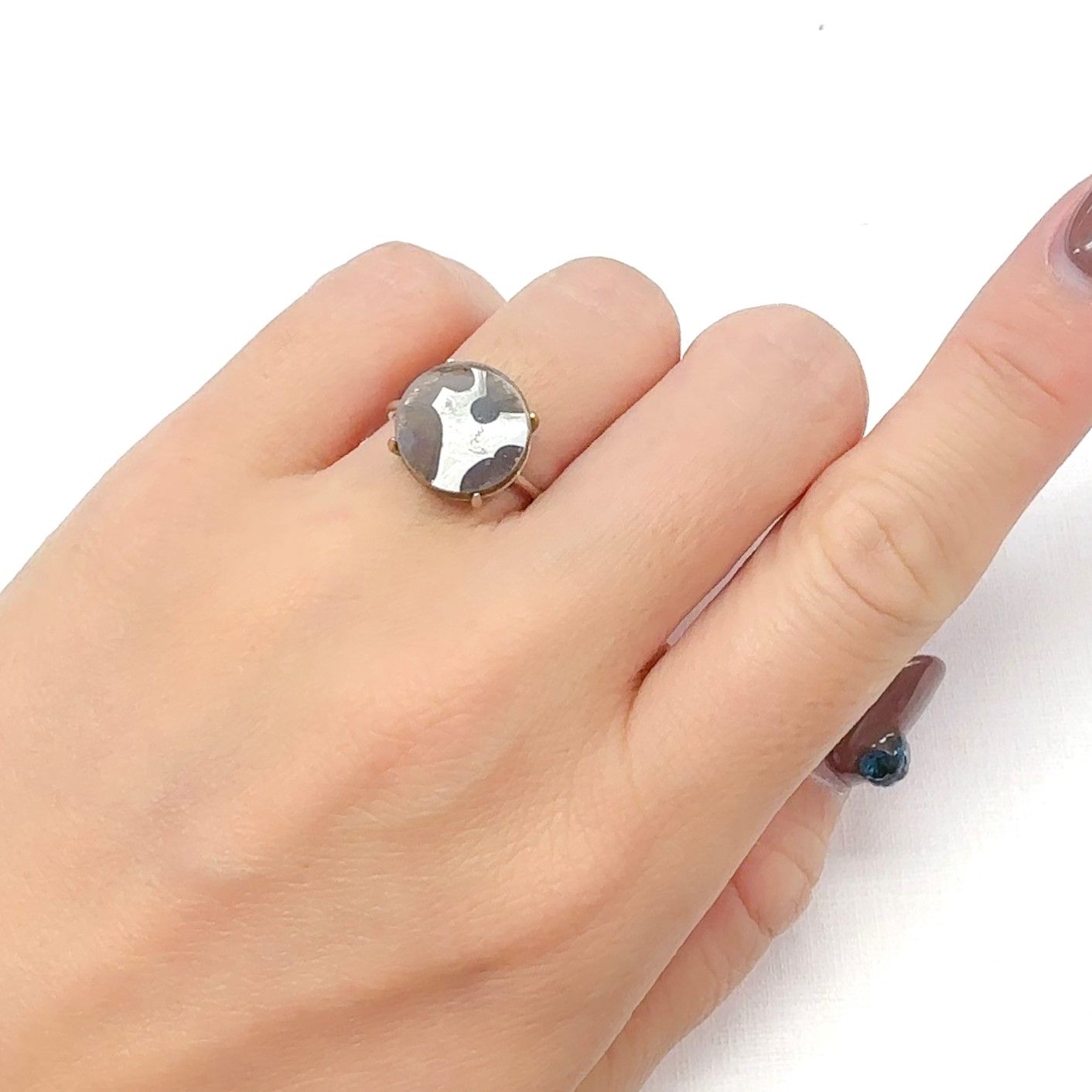 パラサイト隕石Sericho トリプレット 発見地:ケニア 5.02ct[240527648]11.8x11.8mm前後