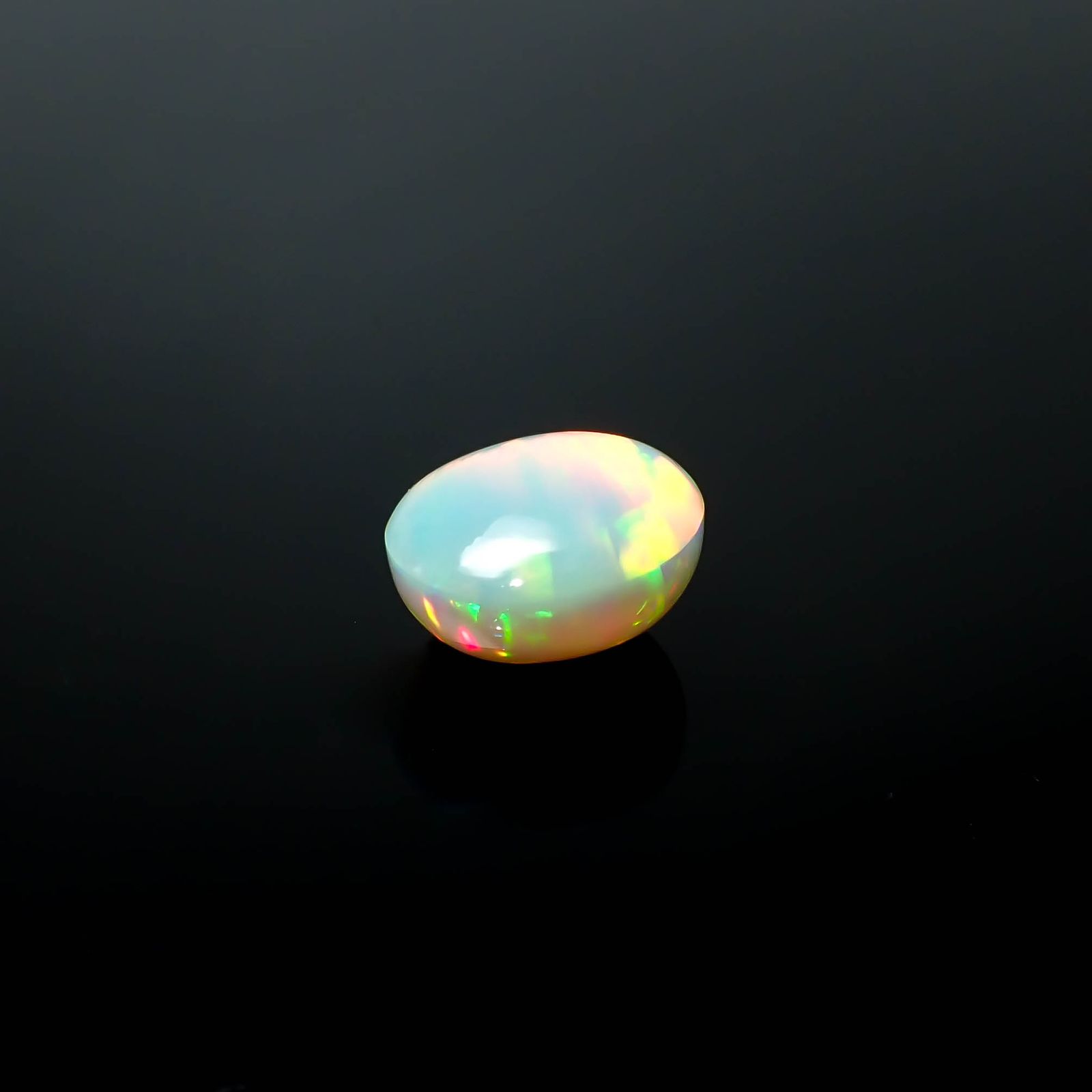 ブラックオパール(宝石名オパール/加熱処理)エチオピア産 6.19ct 識別済[240226260]13x11.7mm前後