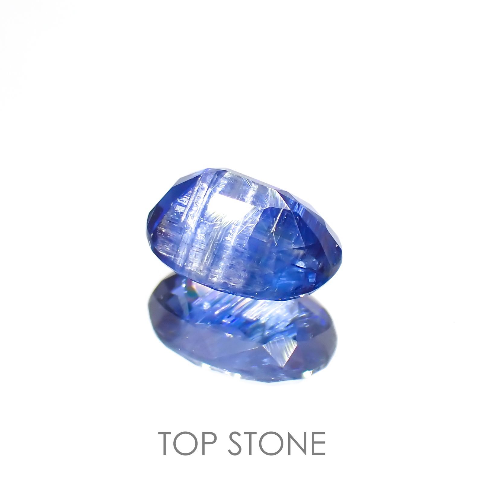 カイヤナイト(宝石名カイヤナイト) ネパール産 1.08ct 識別済[20095283]7.1×5mm前後