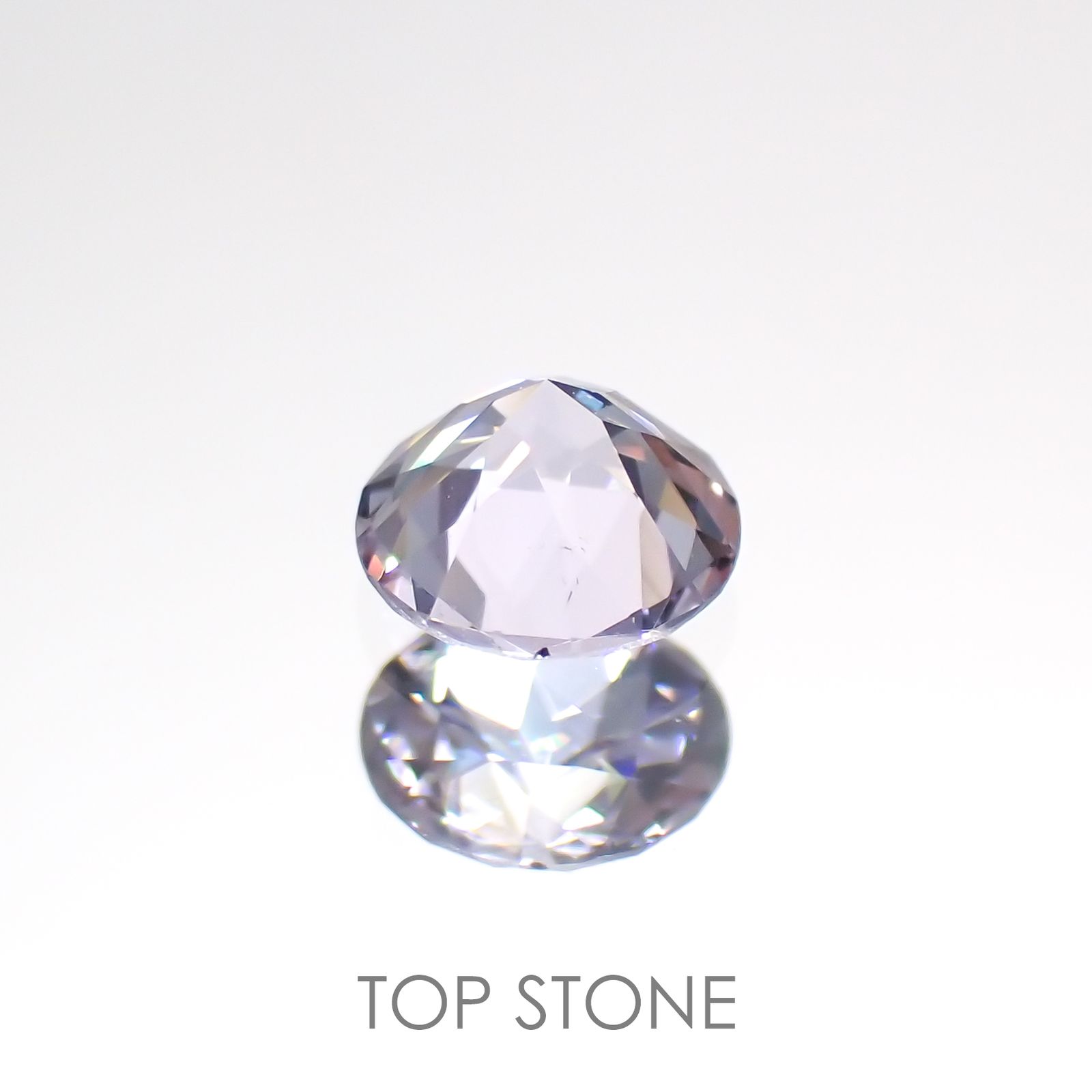 マリアライトフルオレッセンス(宝石名パープル・スキャポライト) スリランカ産 0.18ct 識別済[21049564]4×4mm前後
