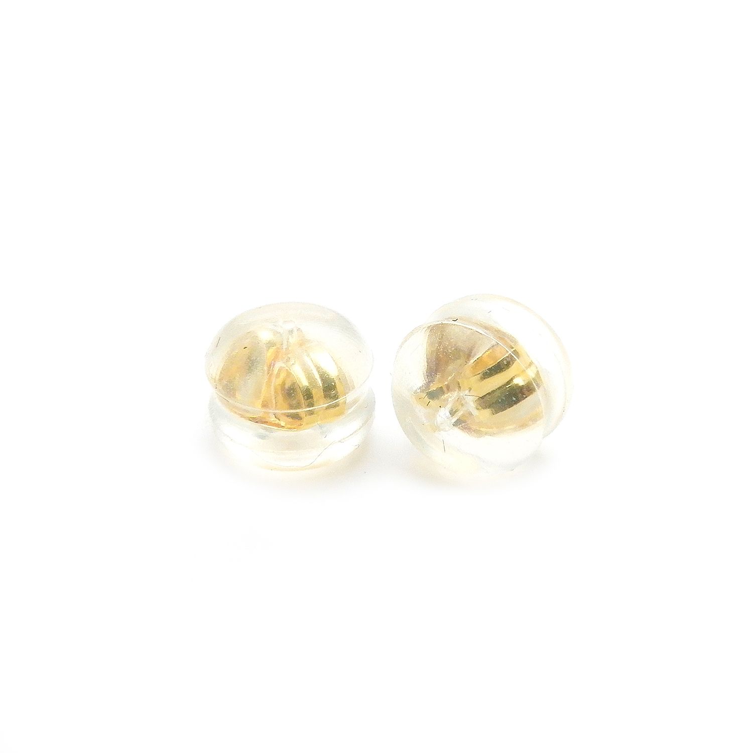 K18 ピアスキャッチ 2個セット[081]5×4mm