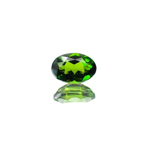 クロムダイオプサイド(宝石名クロム・ダイオプサイド)ロシア産 0.92ct 識別済[220917658]7.1x5mm前後
